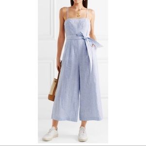 J. Crew Light Blue Linen Jumpsuit